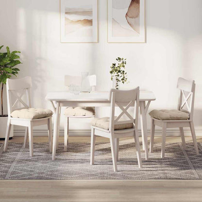 Sitzkissen 4 pcs Beige 40 x 40 cm Mikrofaserstoff