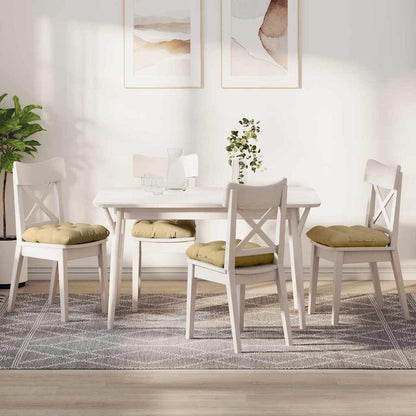 Sitzkissen 4 pcs Grau-Grün 45 x 45 cm Cordstoff