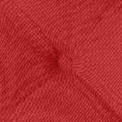 Sitzkissen 4 pcs Rot 40 x 40 x 6 cm Stoff