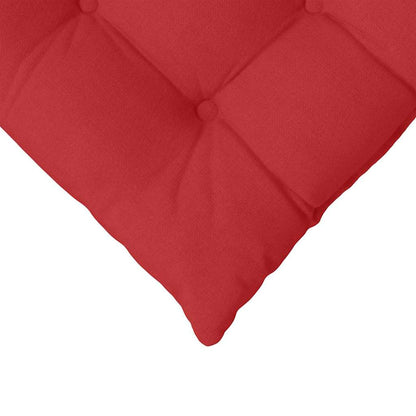 Sitzkissen 4 pcs Rot 40 x 40 x 6 cm Stoff