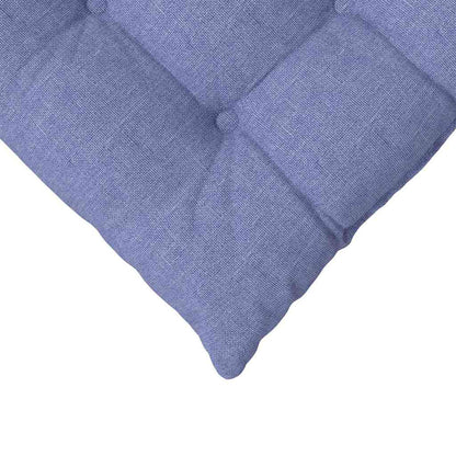 Sitzkissen 4 pcs Jeans blau 40 x 40 x 6 cm Stoff