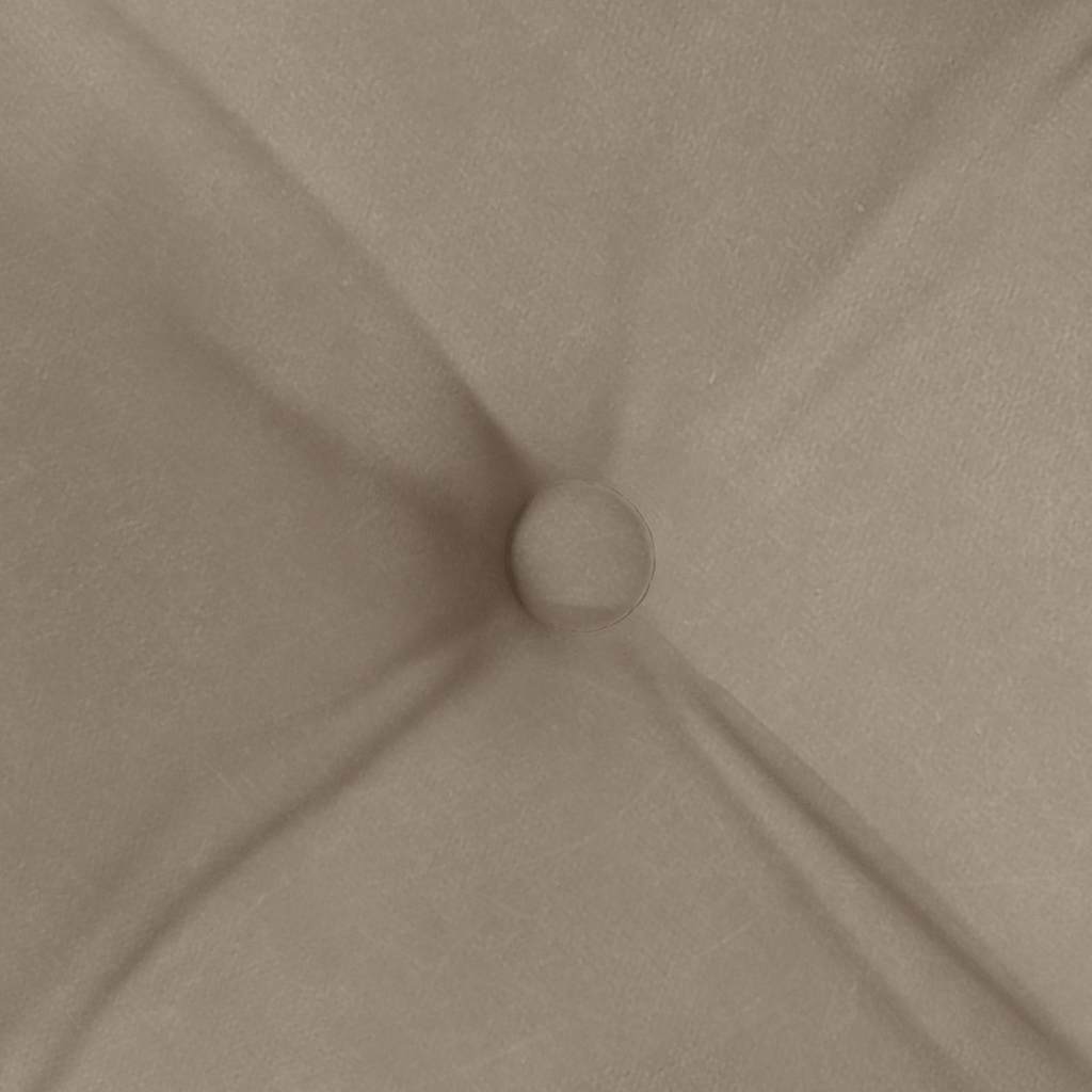 Sitzkissen 4 Stück Taupe 40 x 40 x 6 cm Mikrofaser