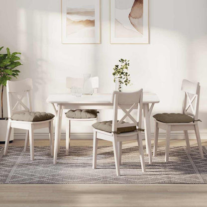 Sitzkissen 4 Stück Taupe 40 x 40 x 6 cm Mikrofaser