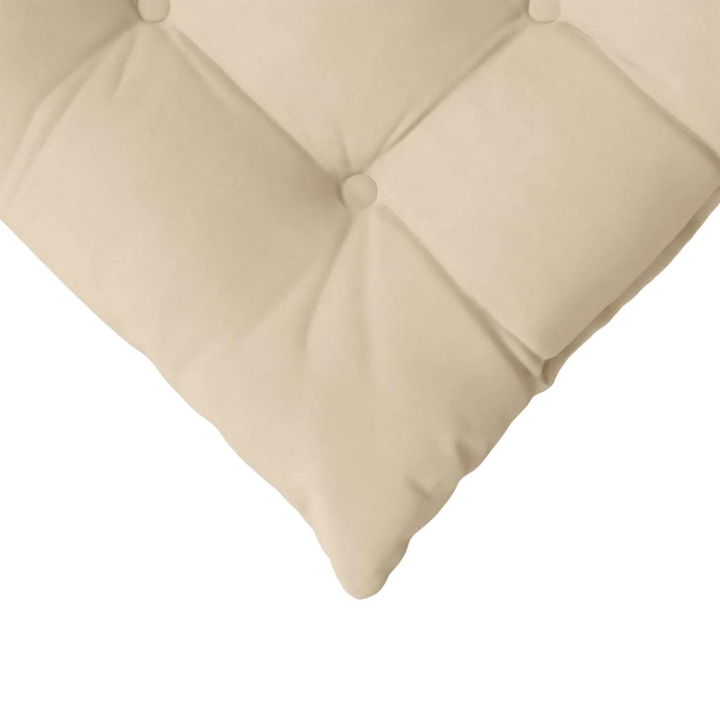 Sitzkissen 4 pcs Creme 40 x 40 x 6 cm Mikrofaser