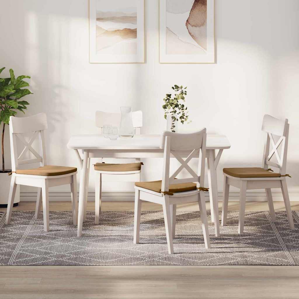 Sitzkissen 4 pcs Braun 40 x 40 x 3 cm Samt