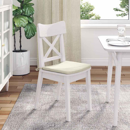 Sitzkissen 4 pcs Creme 40 x 40 x 3 cm Samt