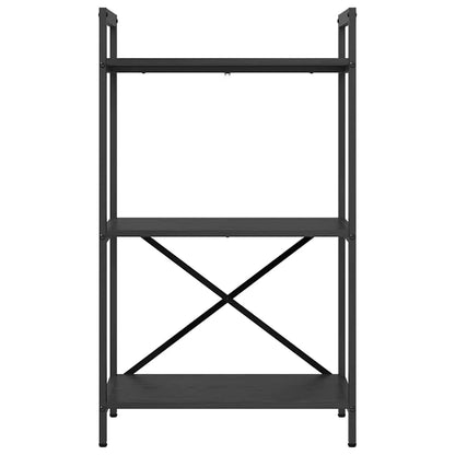 Bücherregal Schwarz Eichen-Optik 56 x 34 x 96 cm Holzwerkstoff