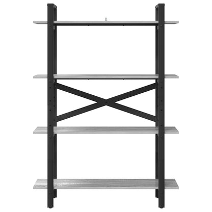 Bücherregal Graues Sonoma 100 x 33,5 x 140 cm Holzwerkstoff