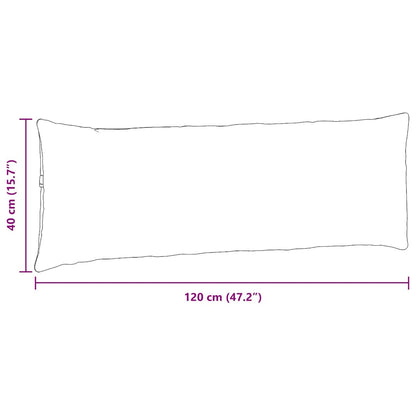 Sofakissen 2 Stück Gelb 120 x 40 cm Cordstoff