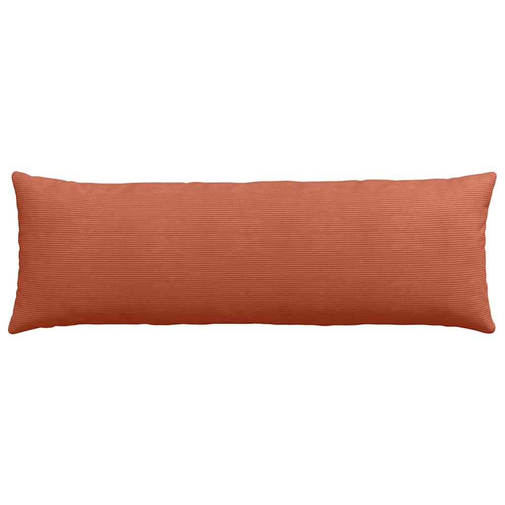 Sofakissen 2 Stück Rot-Orange 120 x 40 cm Cordstoff