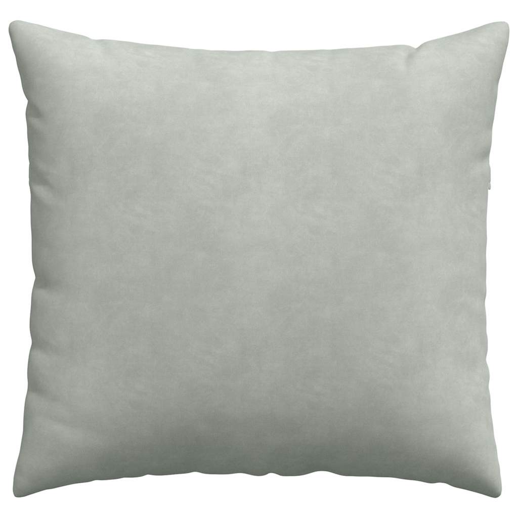 Sofakissen 2 Stück Hellgrau 45 x 45 cm Cordstoff