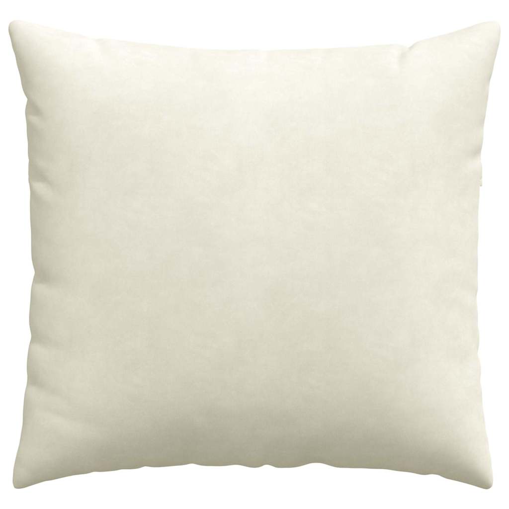 Sofakissen 2 Stück Creme 45 x 45 cm Cordstoff