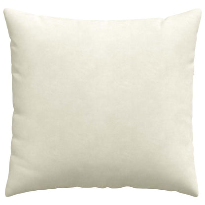 Sofakissen 2 Stück Creme 45 x 45 cm Cordstoff