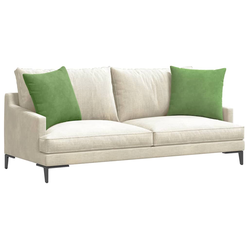 Sofakissen 2 Stück Hellgrün 50 x 50 cm Cordstoff