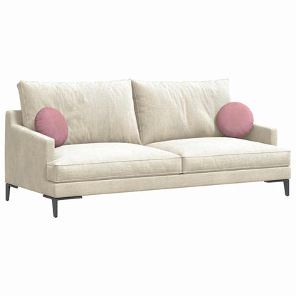 Sitzkissen 2 Stück Rosa Ø 30 x 13 cm Samt