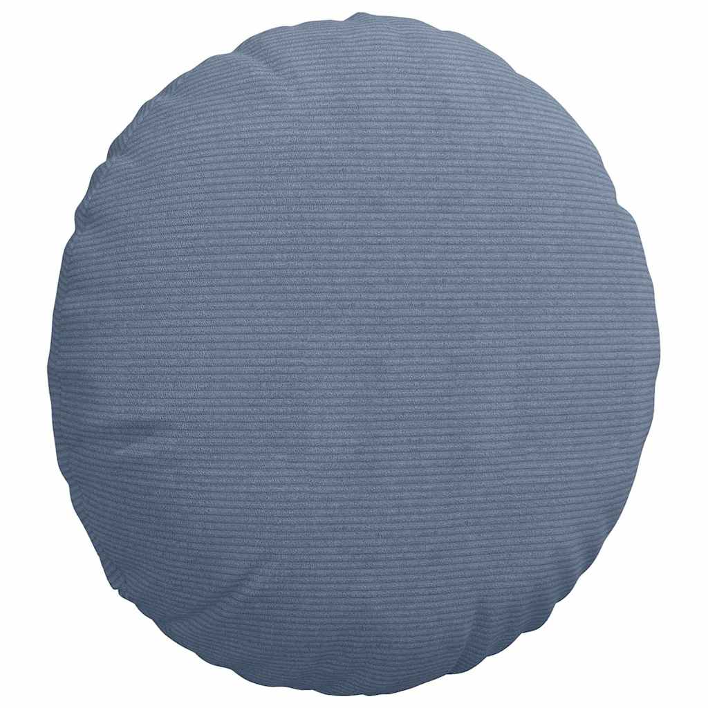 Sitzkissen 2 pcs Blau Ø 50 cm Cordstoff