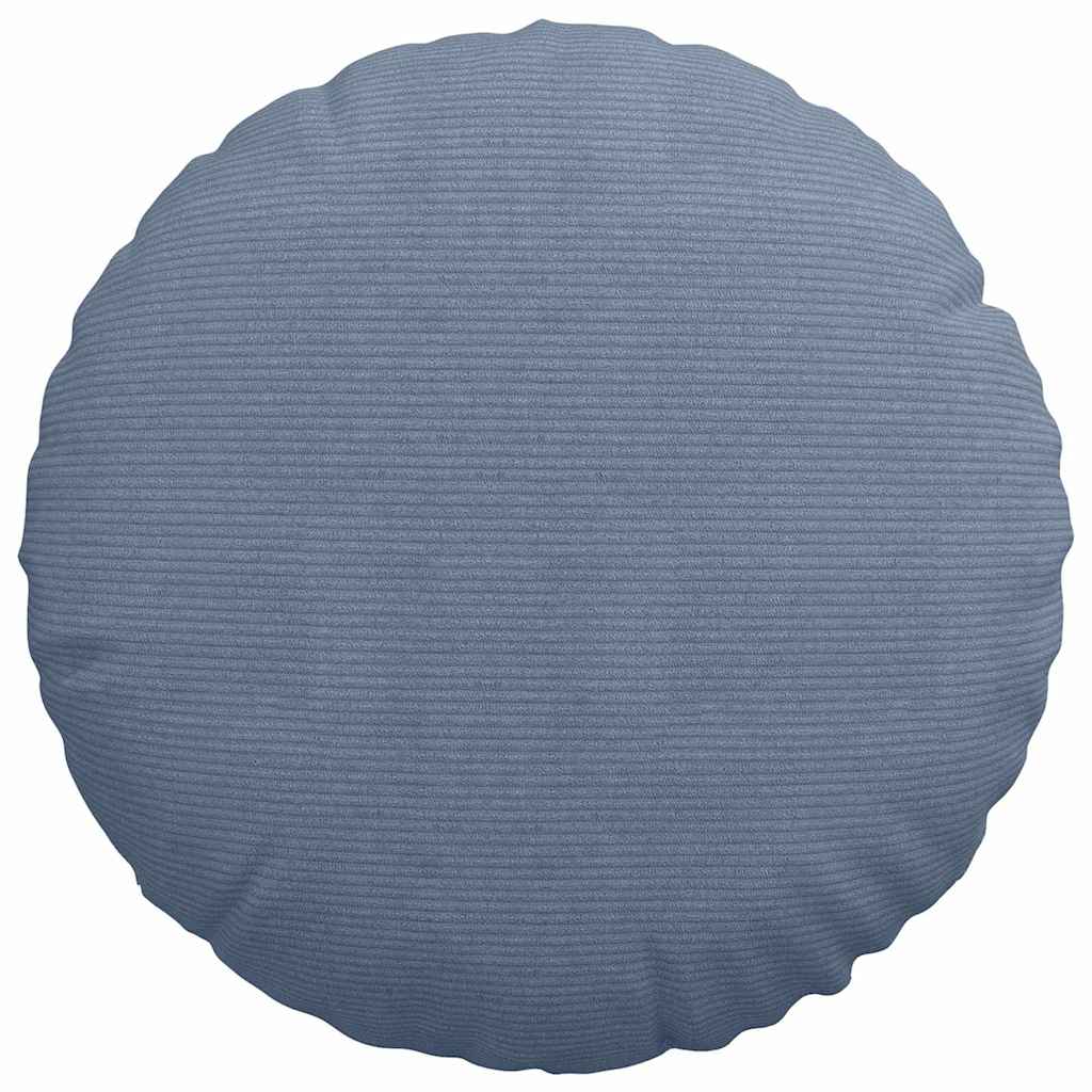 Sitzkissen 2 pcs Blau Ø 50 cm Cordstoff