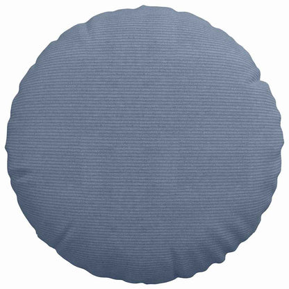Sitzkissen 2 pcs Blau Ø 50 cm Cordstoff