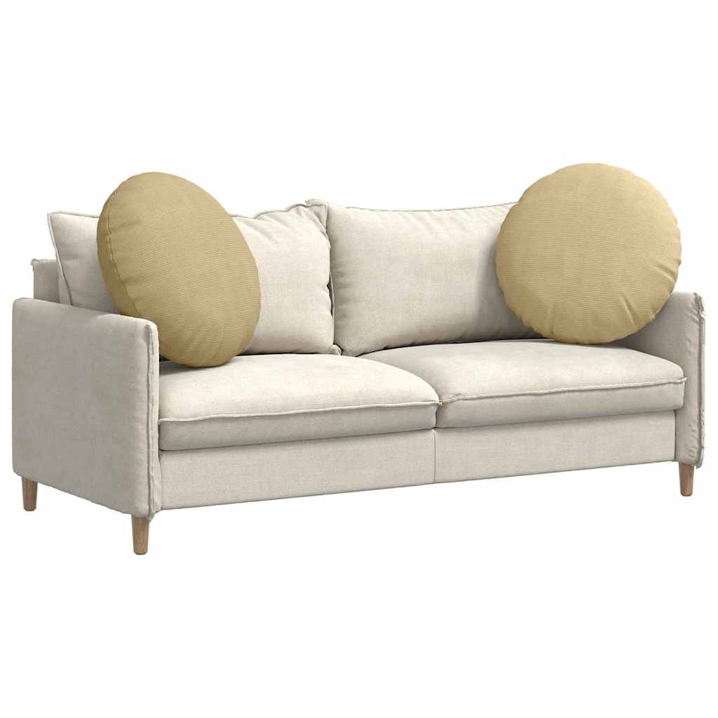 Sitzkissen 2 pcs Grau-Grün Ø 60 cm Cordstoff