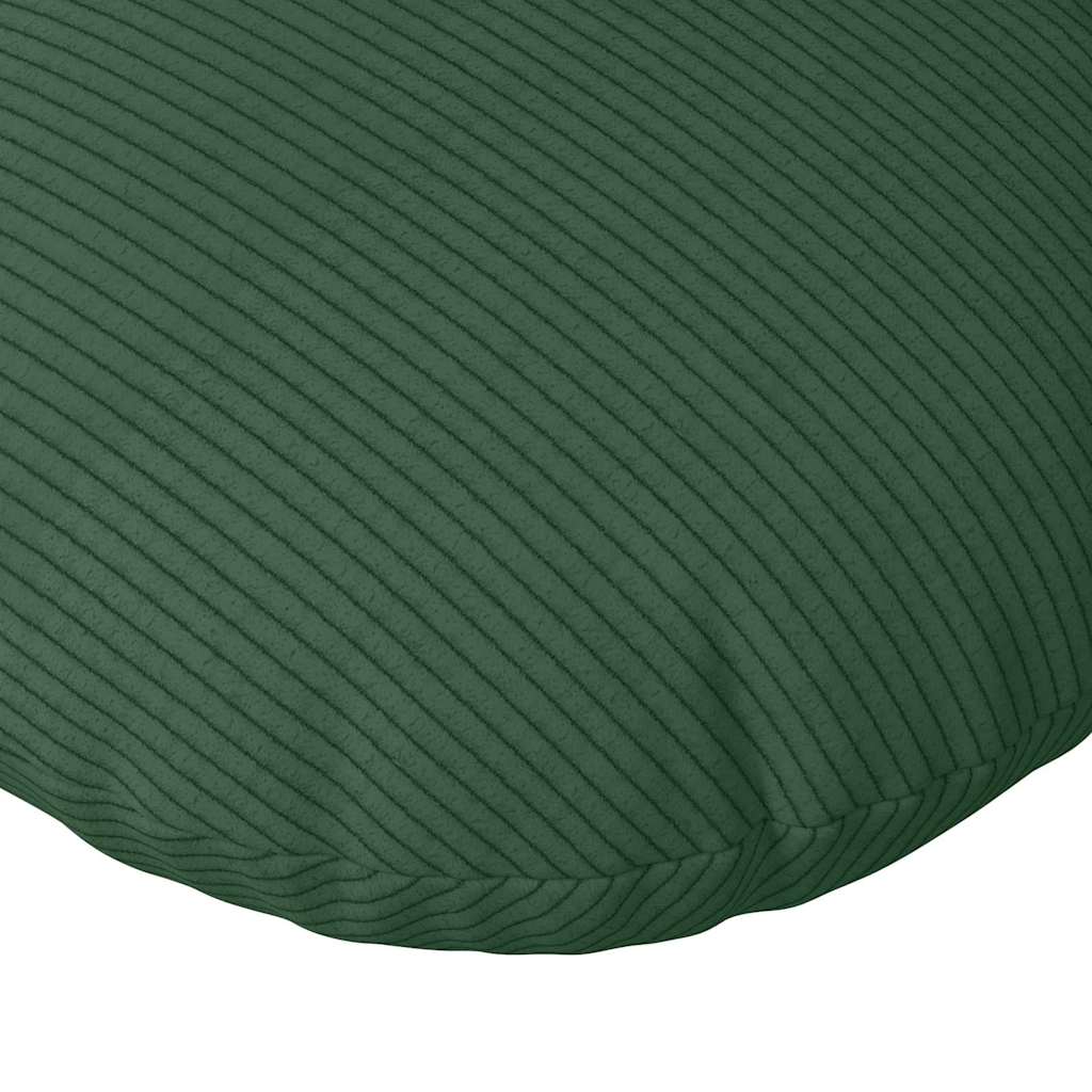 Sitzkissen 2 pcs Dunkelgrün Ø 60 cm Cordstoff
