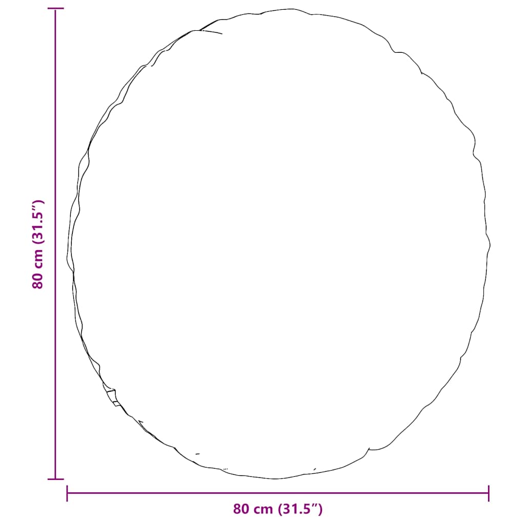 Sitzkissen 2 pcs Rosa Ø80 x 29 cm Stoff