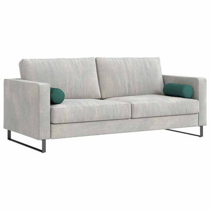 Bolsterkissen 2 Stück Dunkelgrün Ø 15 x 40 cm Stoff