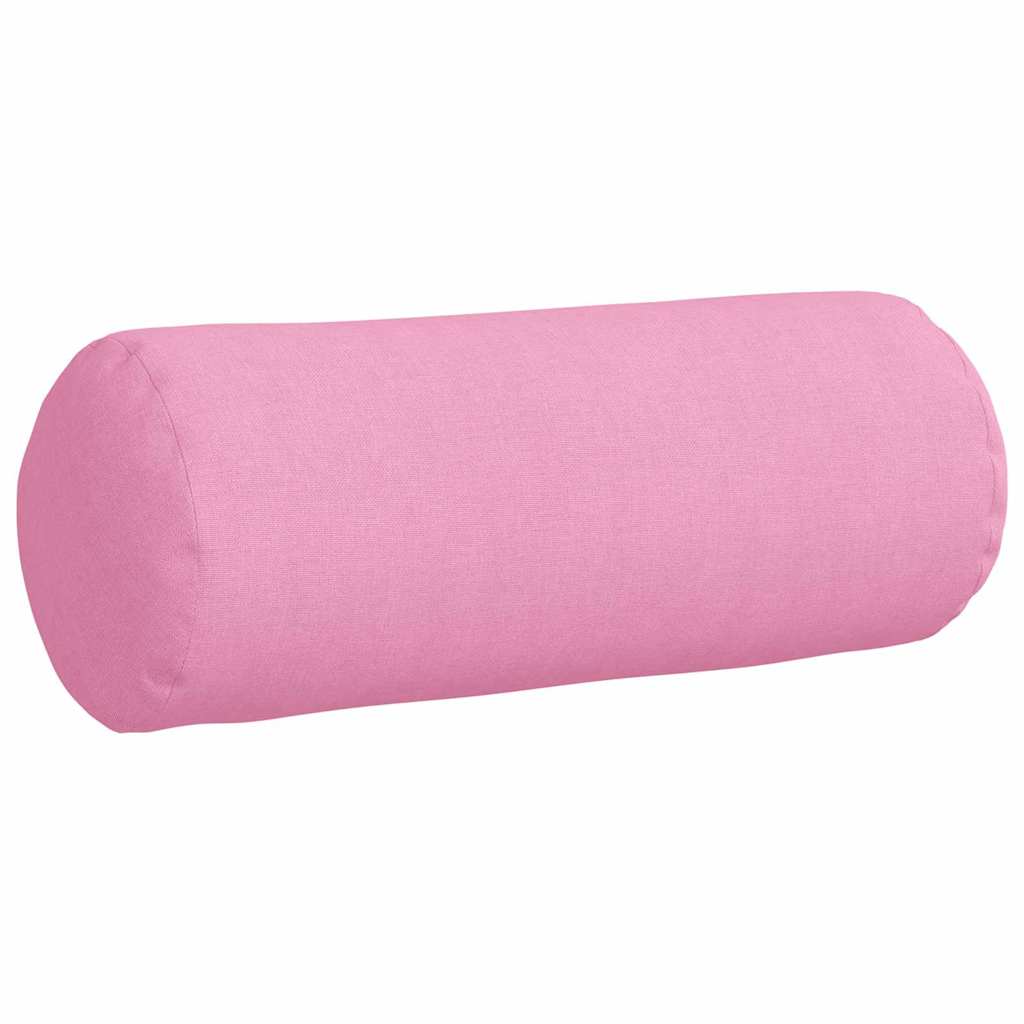 Bolsterkissen 2 Stück Rosa Ø 15 x 40 cm Stoff