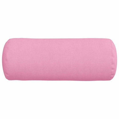 Bolsterkissen 2 Stück Rosa Ø 15 x 40 cm Stoff