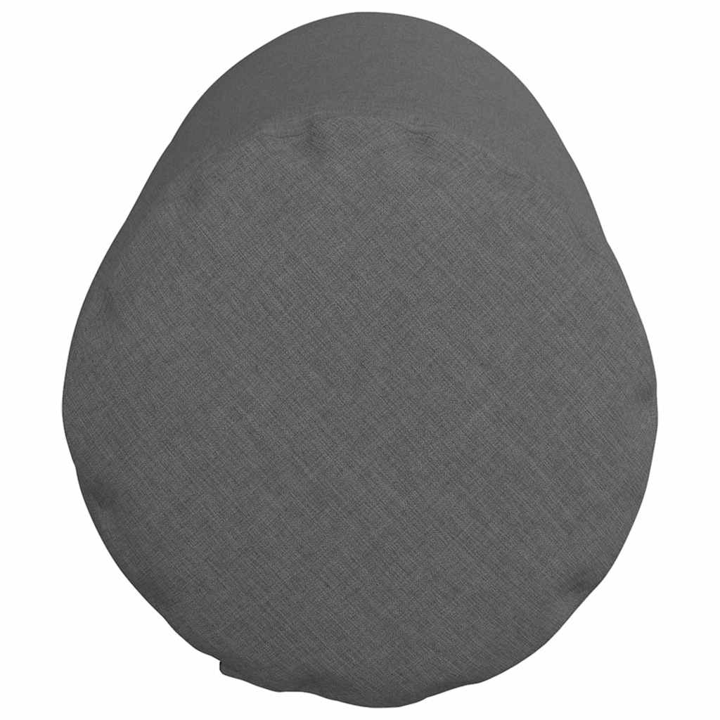 Bolsterkissen 2 Stück Dunkelgrau Ø 25 x 70 cm Stoff