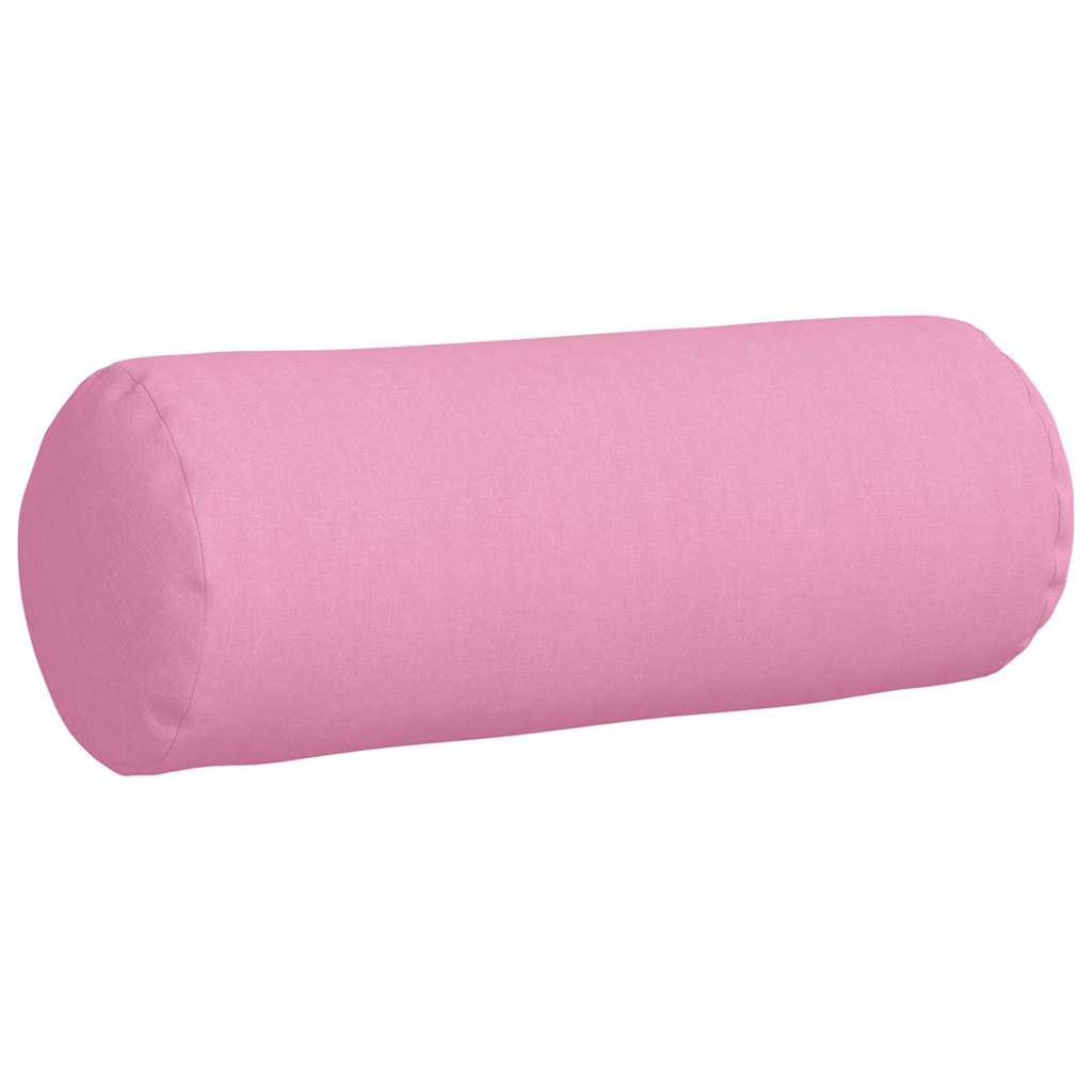 Bolsterkissen 2 Stück Rosa Ø 25 x 70 cm Stoff