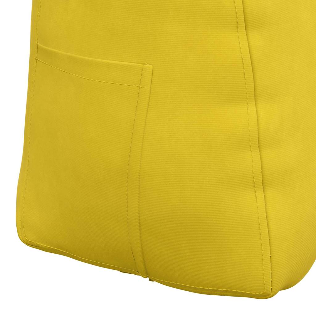 Rücken Kissen Gelb 45 x 24 x 50 cm Samt
