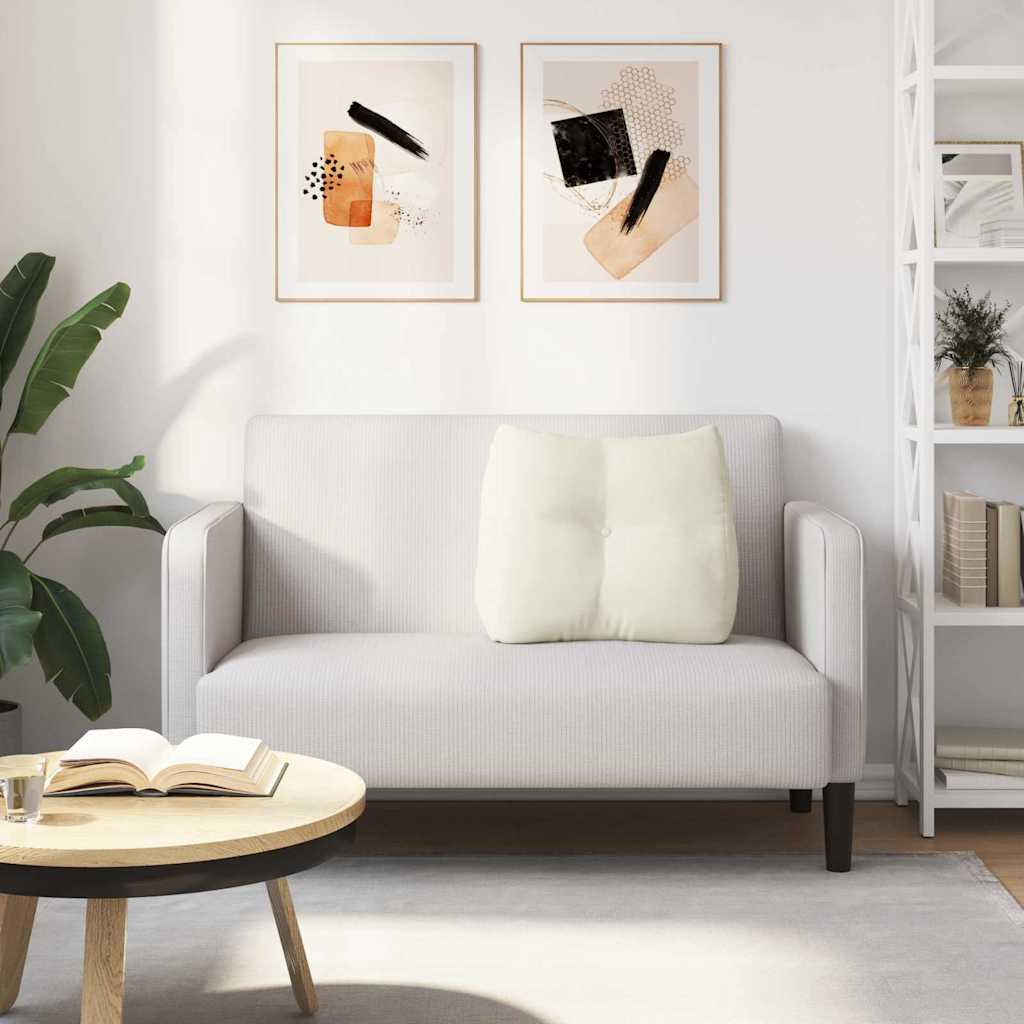 Rückenkissen Creme 60 x 24 x 50 cm Samt