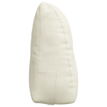Rückenkissen Creme 60 x 24 x 50 cm Samt