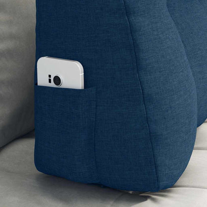 Rücken Kissen Blau 80 x 24 x 50 cm Stoff