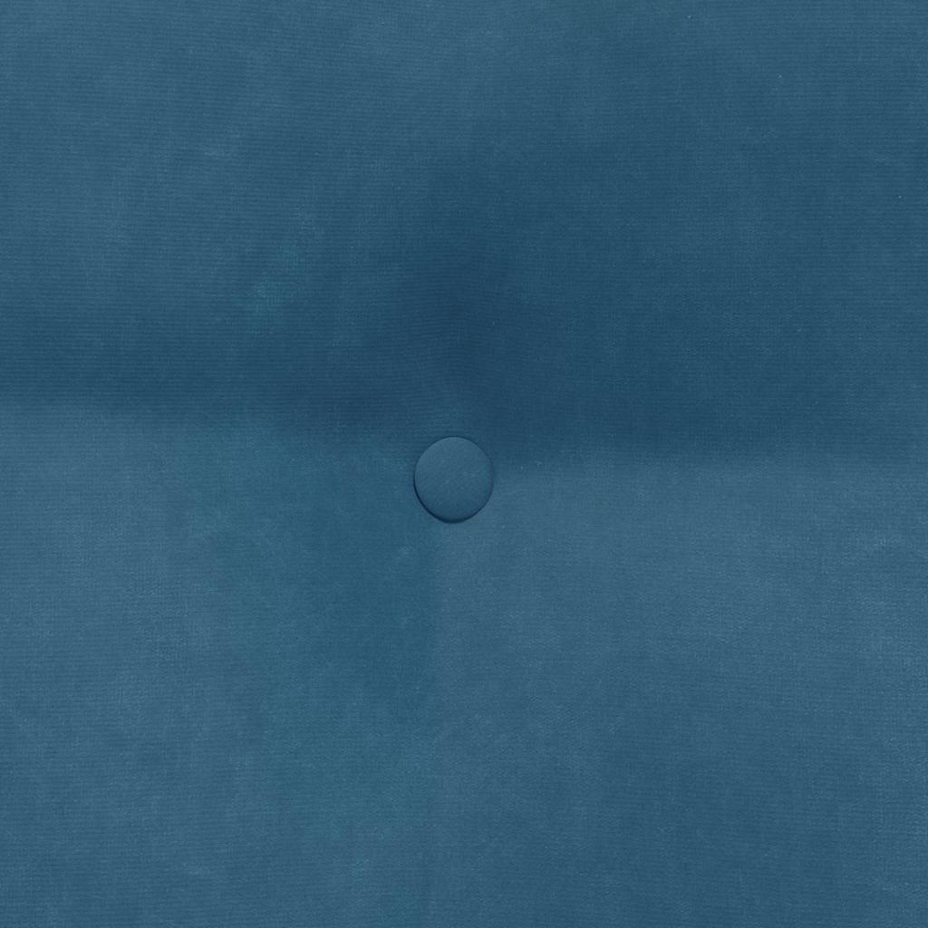 Rückenkissen Blau 80 x 24 x 50 cm Samt