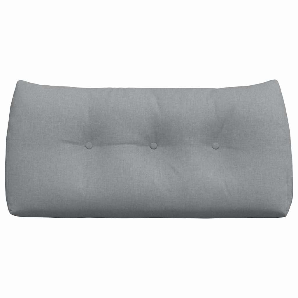 Rücken Kissen Hellgrau 100 x 24 x 50 cm Stoff