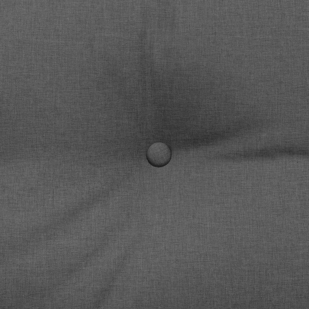 Rücken Kissen Dunkelgrau 120 x 24 x 50 cm Stoff