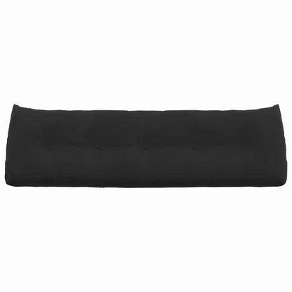 Rückenkissen Schwarz 160 x 24 x 50 cm Samt