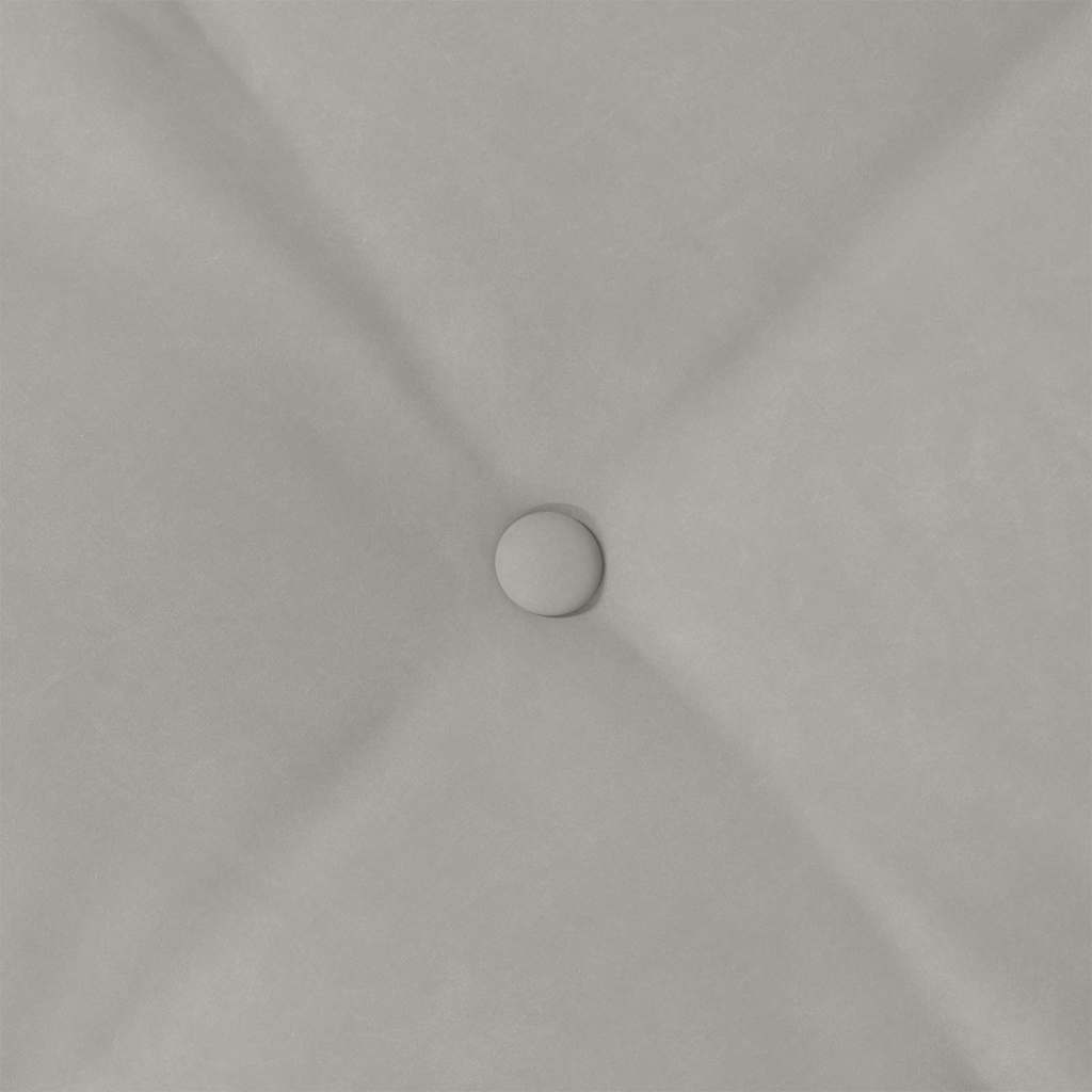 Rückenkissen Hellgrau 50 x 45 cm Mikrofaserstoff