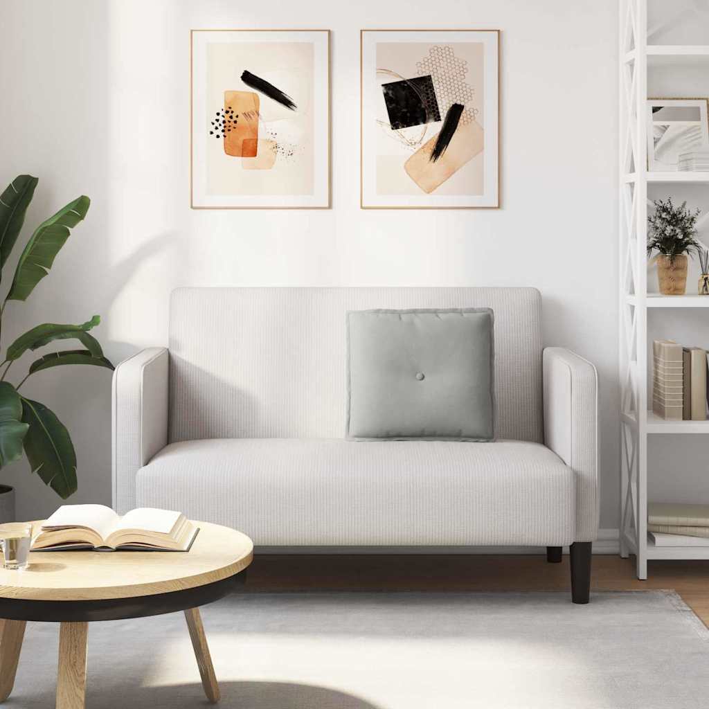 Rückenkissen Hellgrau 50 x 45 cm Mikrofaserstoff