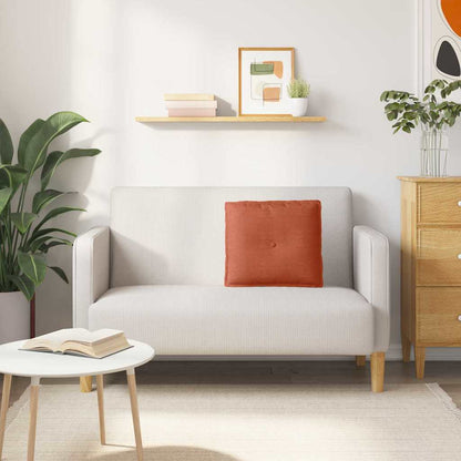 Rückenkissen Rot-Orange 50 x 45 cm Cordstoff