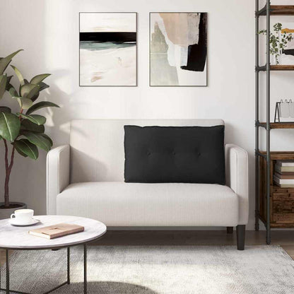 Rückenkissen Schwarz 80 x 50 cm Mikrofaserstoff