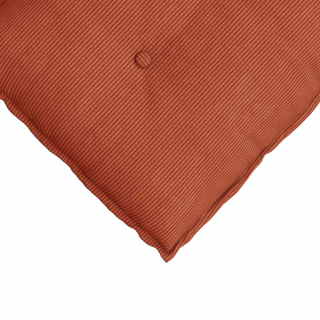 Rückenkissen Rot-Orange 80 x 50 cm Cordstoff
