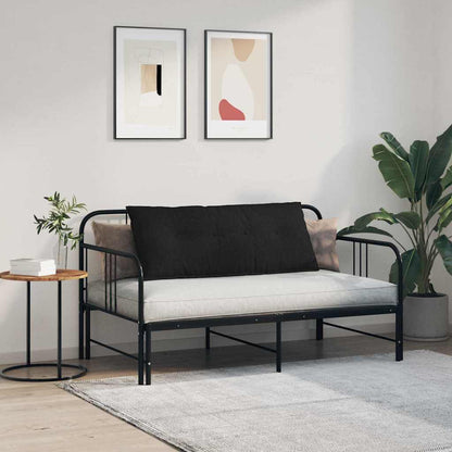 Rückenkissen Schwarz 120 x 19 x 50 cm Stoff