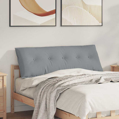 Rückenkissen Hellgrau 140 x 19 x 50 cm Stoff