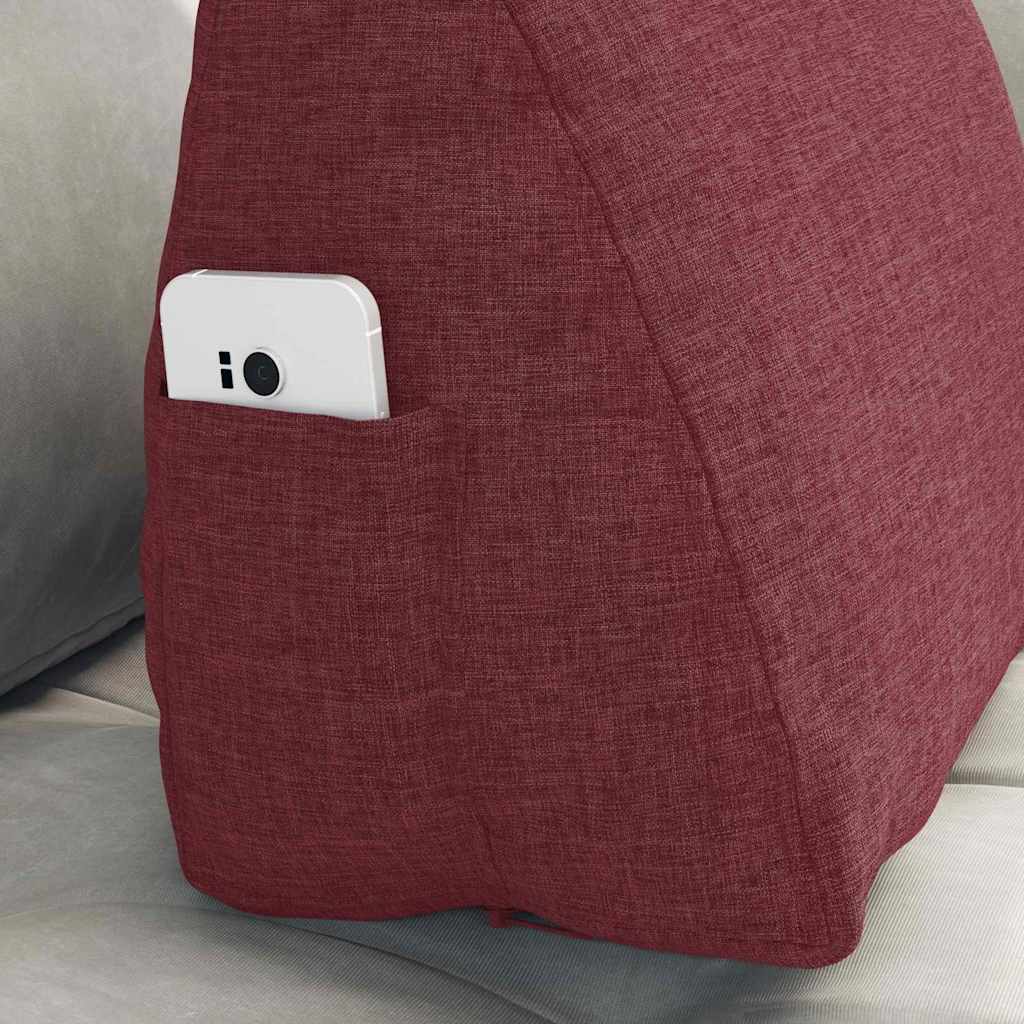 Rückenkissen Weinrot 45 x 20 x 35 cm Stoff