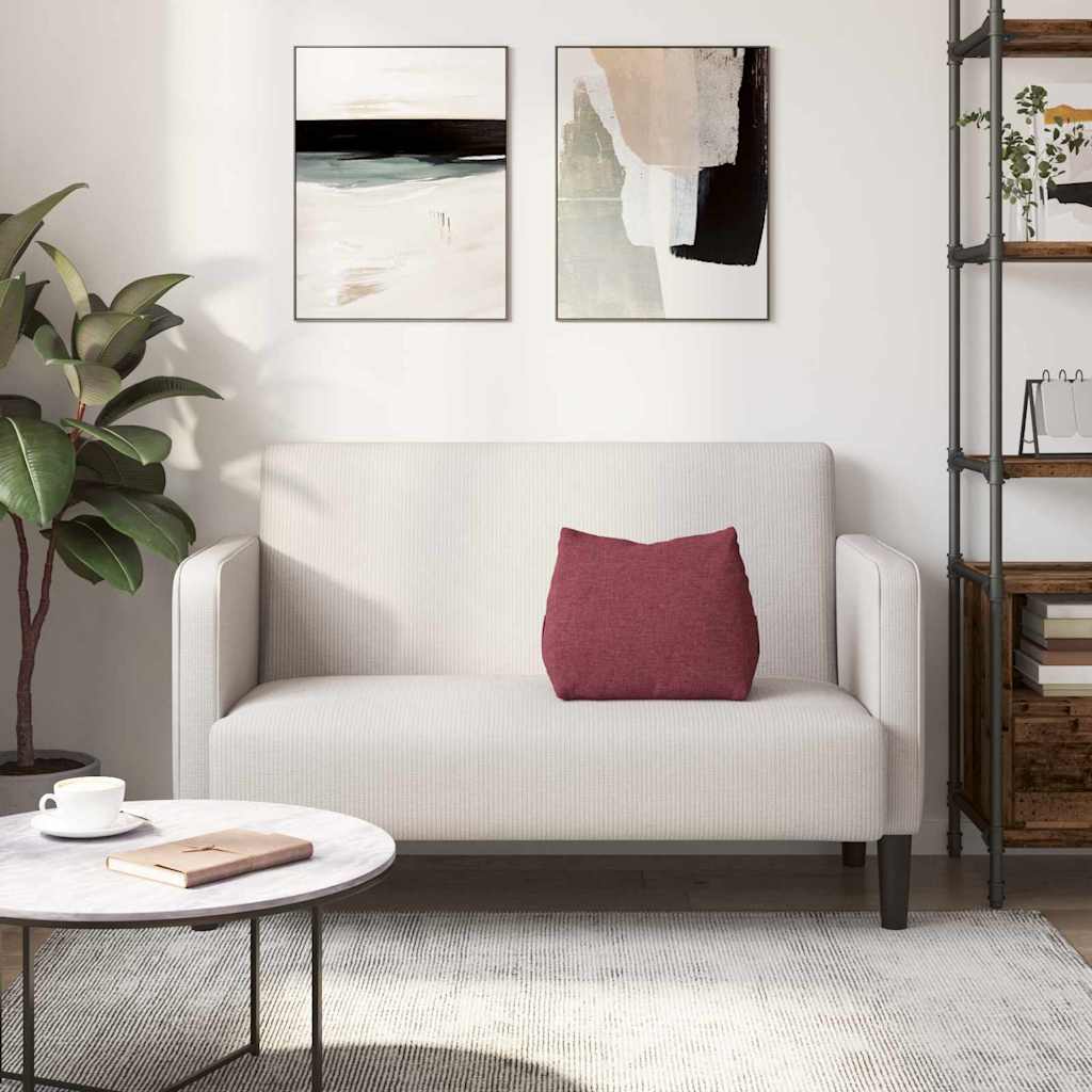 Rückenkissen Weinrot 45 x 20 x 35 cm Stoff