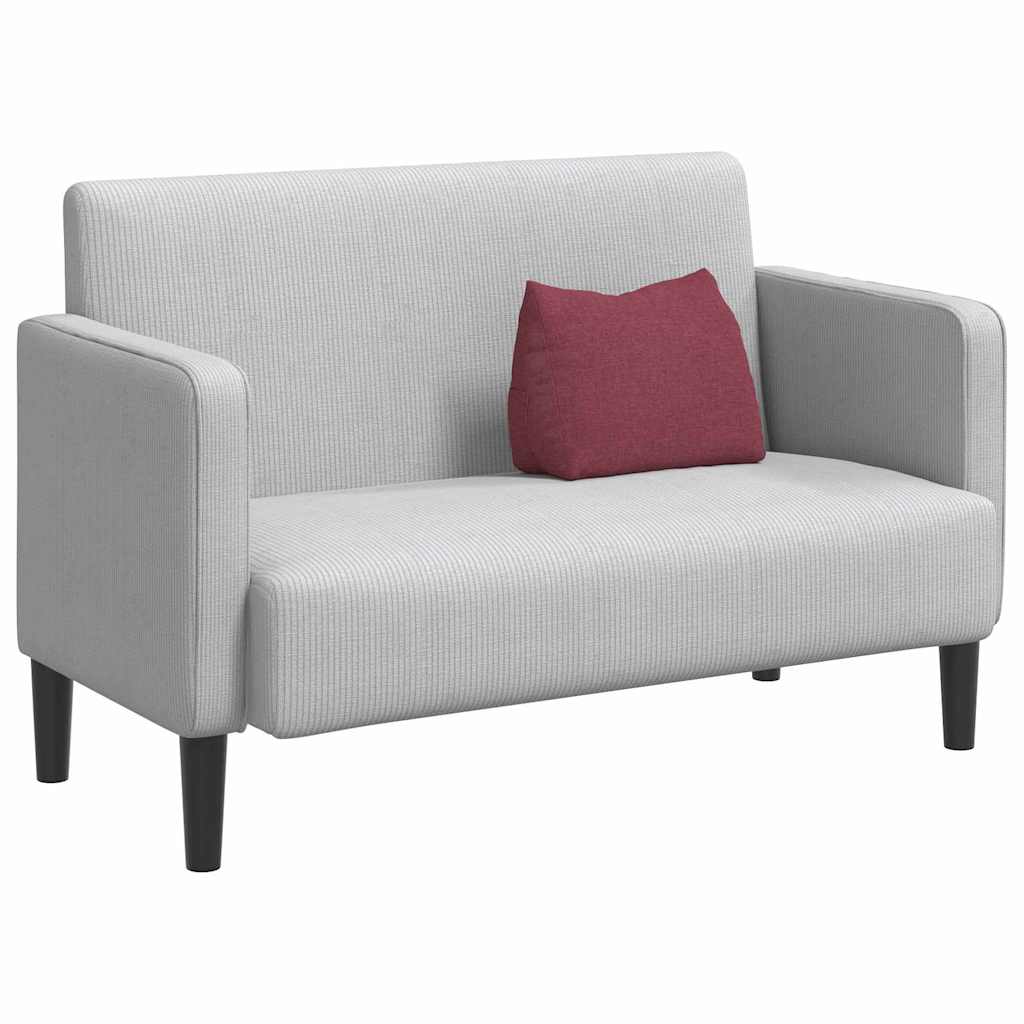 Rückenkissen Weinrot 45 x 20 x 35 cm Stoff