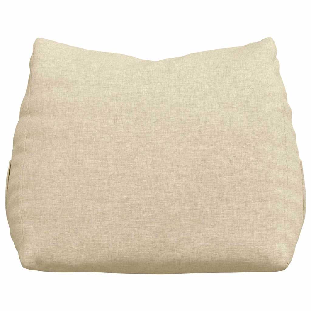 Rückenkissen Creme 45 x 20 x 35 cm Stoff