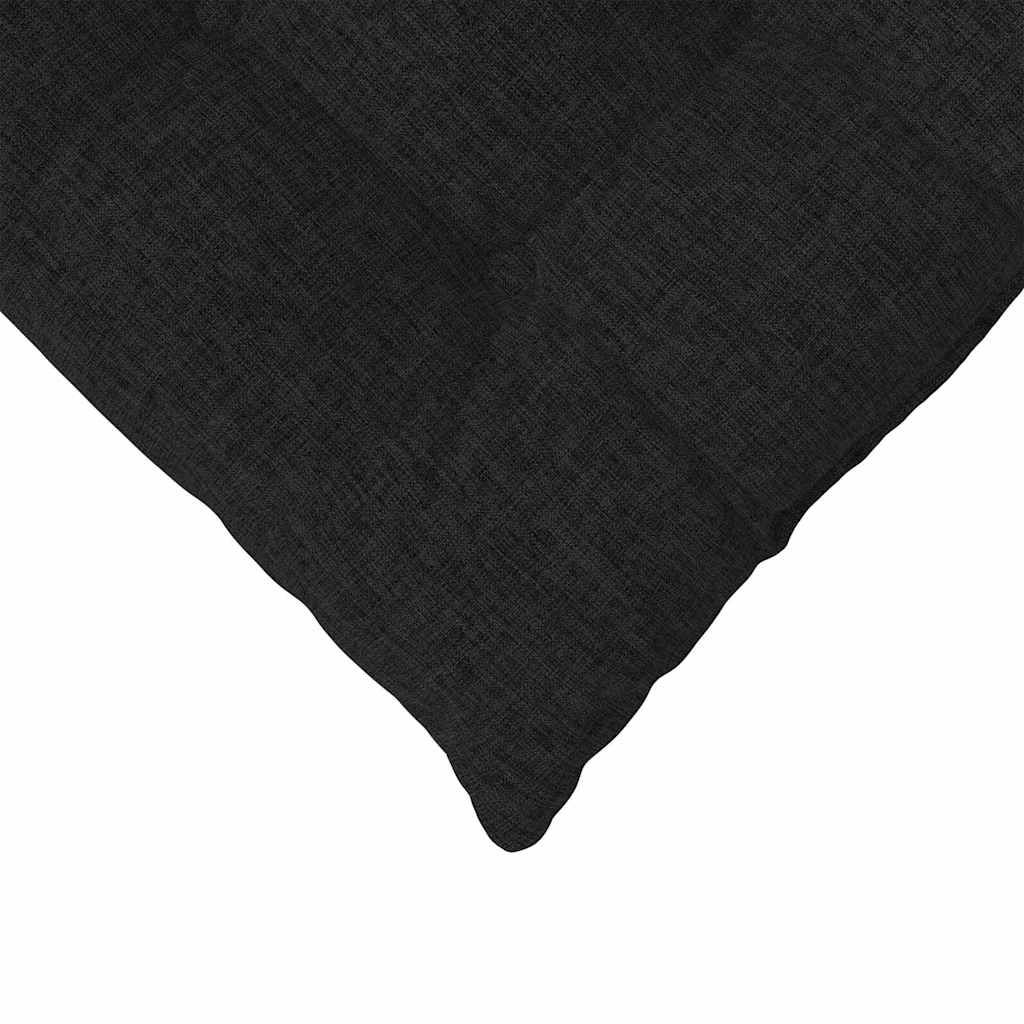 Sitzkissen 4 pcs Schwarz 40 x 40 x 6 cm Stoff